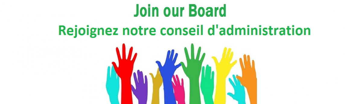 Join our Board / Rejoignez notre conseil d'administration